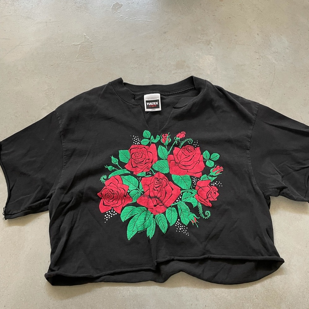 Vintage diy cropped t-shirt